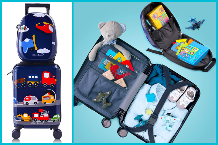iPLay, iLearn Kids Luggage Sets; Courtesy of Amazon