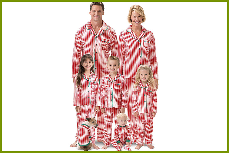 Candy Cane Pajamagram Matching Family Christmas Pajamas ; Courtesy of Amazon 