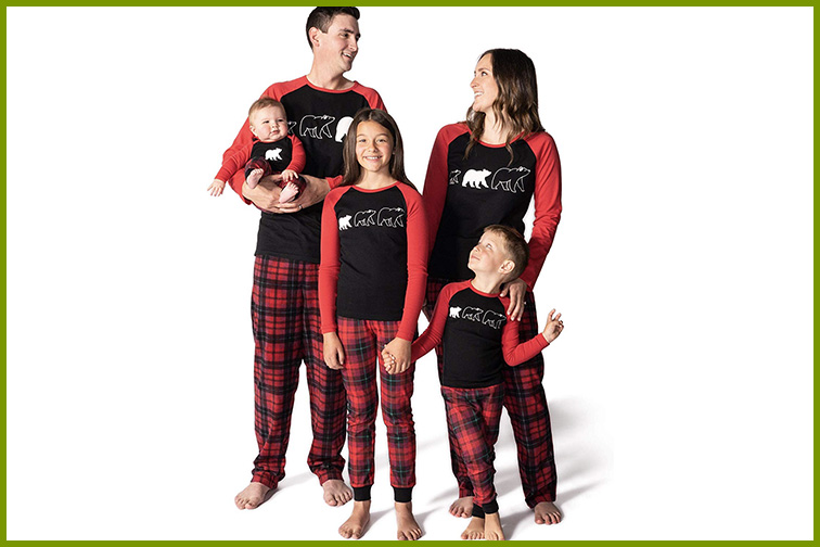 Courtesy of Amazon Polar Bear Matching Christmas Pajamas ; Courtesy of Amazon