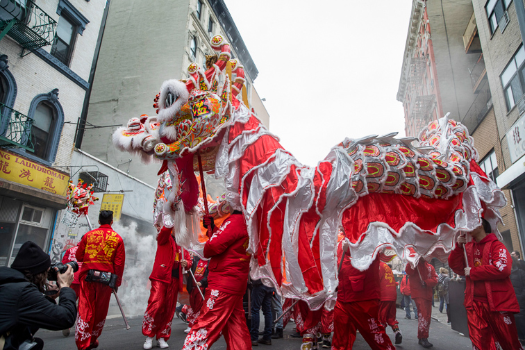 Lunar New Year Parade in Chinatown  ;Courtesy of NYC & Company