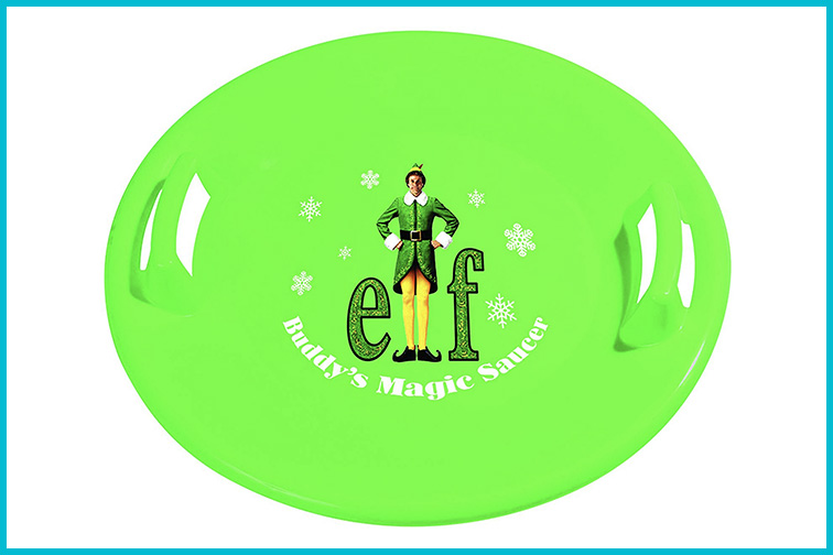 Elf Buddy’s Magic Saucer Sled; Courtesy of Amazon Elf Buddy’s Magic Saucer Sled; Courtesy of Amazon