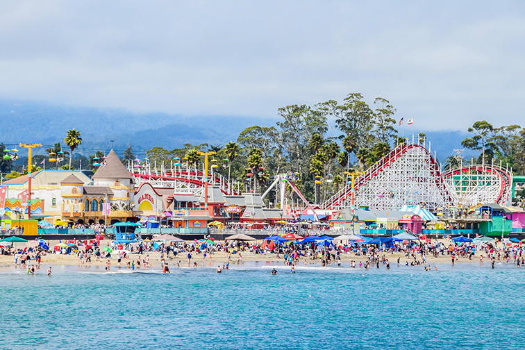 Santa Cruz Beach, Santa Cruz; Courtesy of David A. Litman/Shutterstock