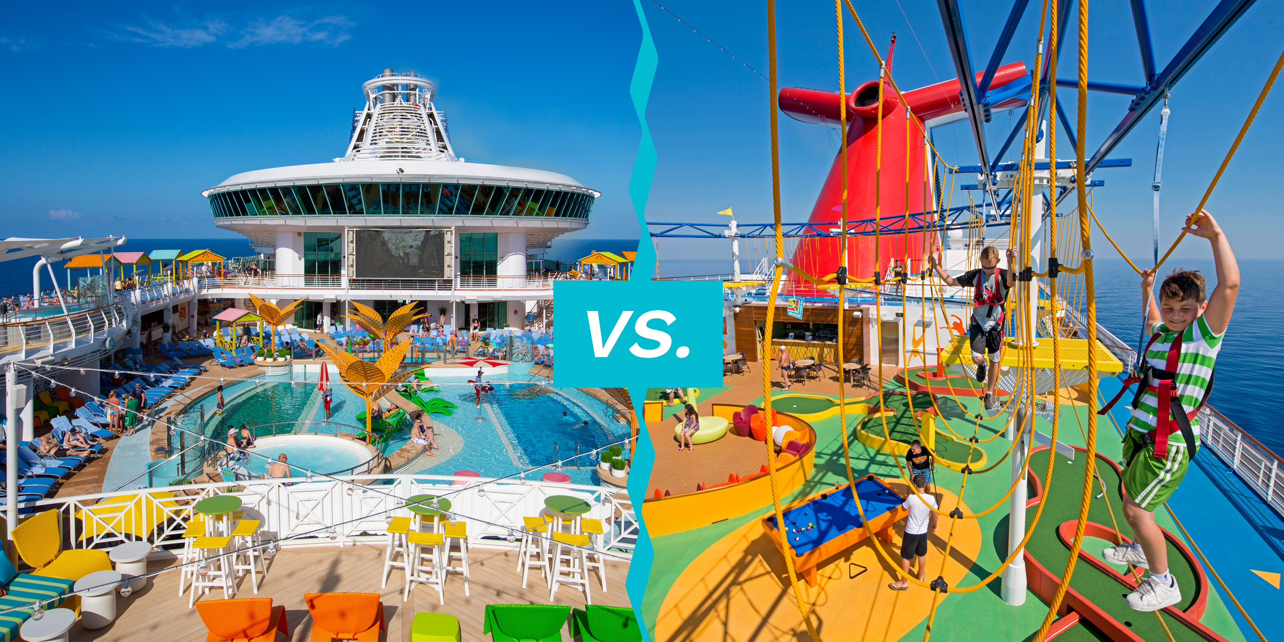 Photos Show the Difference Between Carnival and Royal Caribbean Ships