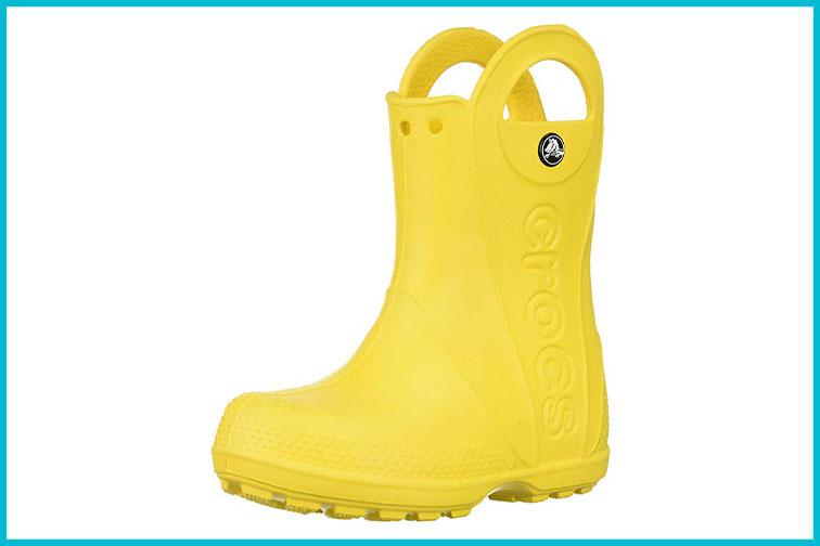 AMOJI Kid Rain Boots Chelsea Rubber Waterproof Boots YX18