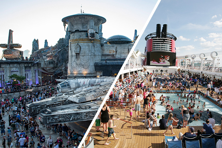 Crowds at Disney World vs. Disney Cruise; Courtesy Disney