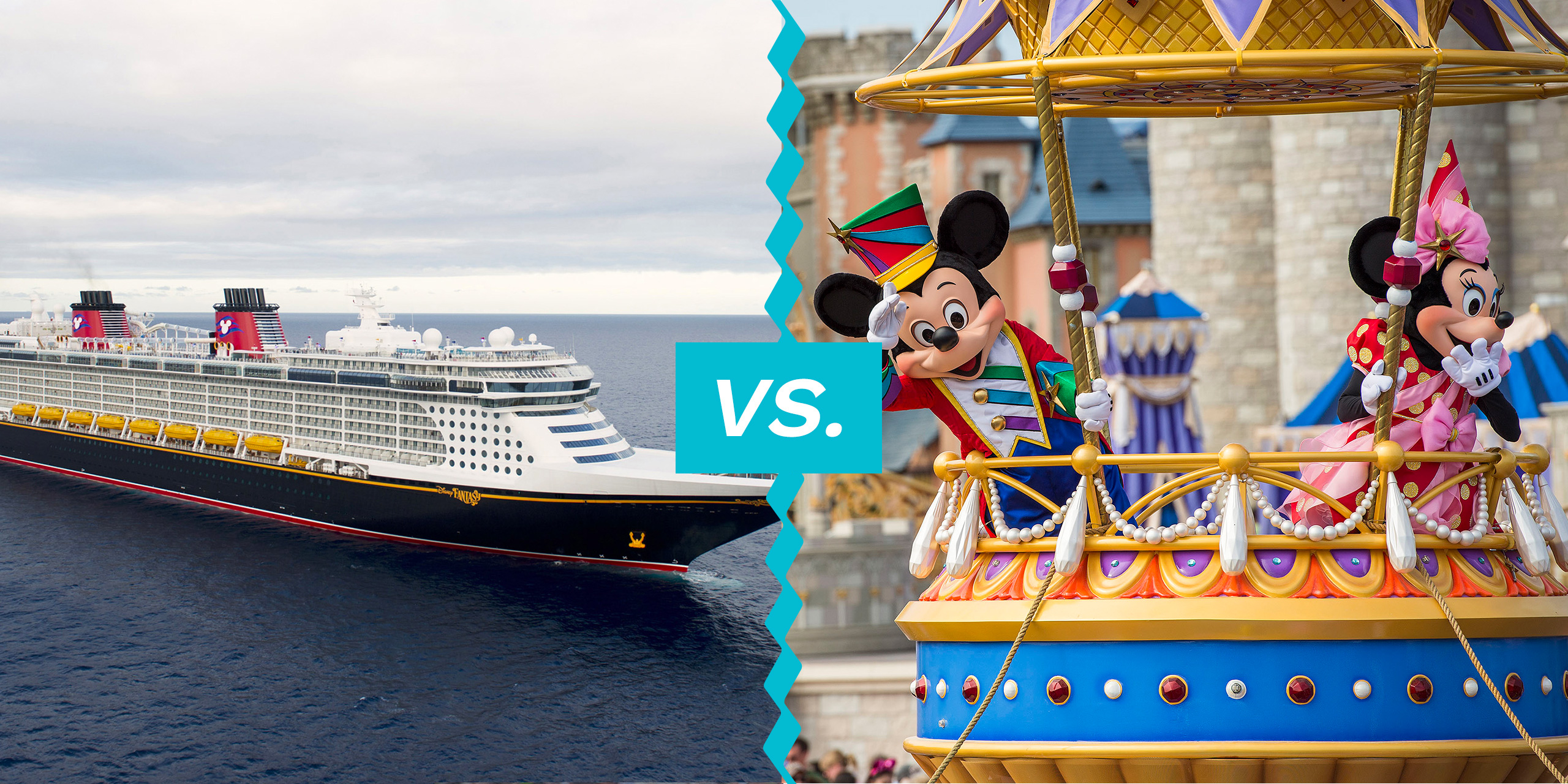 Disney Cruise vs. Disney; Courtesy of Disney