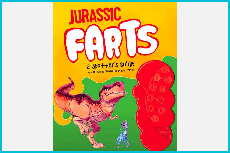 Jurassic Farts, A Spotters Guide Dinosaur Fart Book; Courtesy Amazon