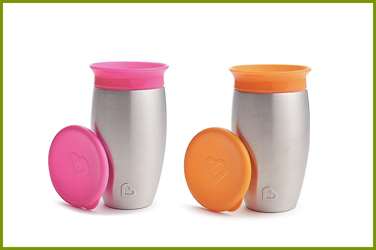 Munchkin Miracle Stainless Steel 360 Sippy Cup; Courtesy Amazon