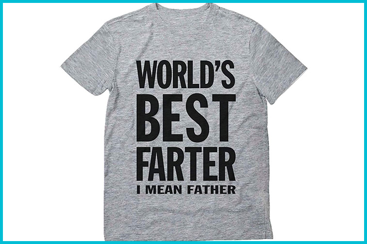 Courtesy Amazon World’s Best Farter T-shirt; Courtesy Amazon