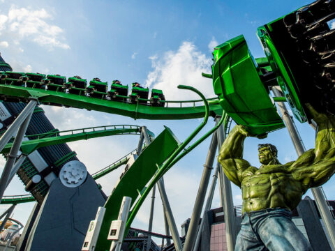 Incredible Hulk Coaster; Courtesy Universal Studios