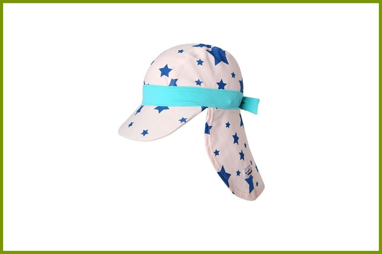 Vaenait baby Infant & Kids Girls Sun Protection Sporty Flap Swim Hat UV Flap Cap