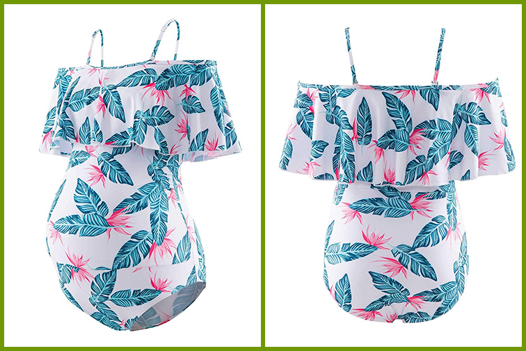 GINKANA Maternity Swimsuit; Courtesy Amazon