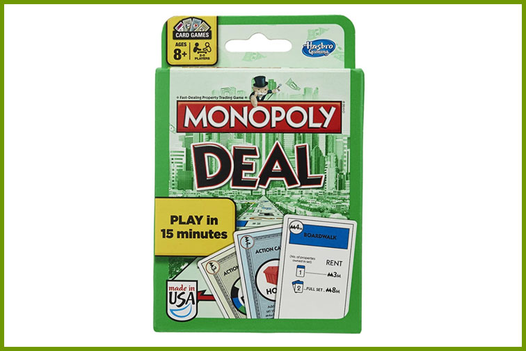 Monopoly Deal Family Card Game; Courtesy of Amazon
