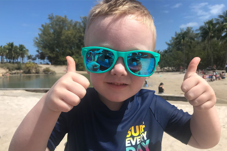 Roshambo baby and toddler sunglasses; Courtesy of Courtney Elko