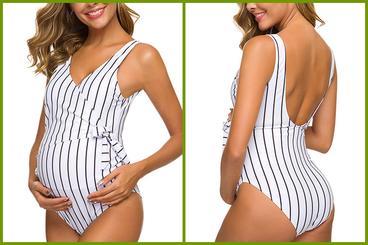 Tempotrek One-Piece Maternity Swimsuit; Courtesy Amazon