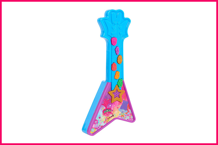 Trolls World Tour Poppy’s Mini Groovin’ Guitar; Courtesy Amazon