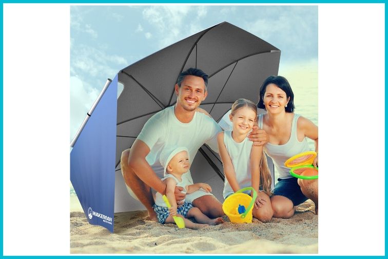 Wakeman Outdoor Umbrella; Courtesy of Walmart Wakeman Outdoor Umbrella