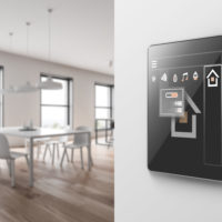 iPad control panel in smart home