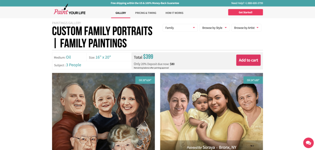 Home page of Paint Your Life Custom Family Portraits