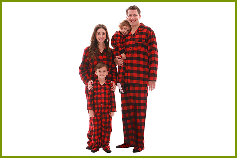 #followme Family Pajamas in red plaid