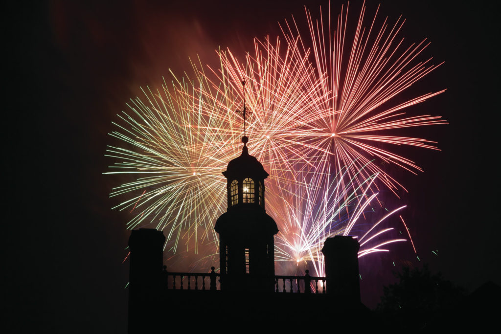 Fireworks for Grand Illumination at Colonial Williamsburg