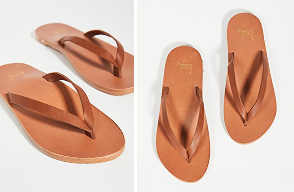 Two views of the Beek Seabird Sandals