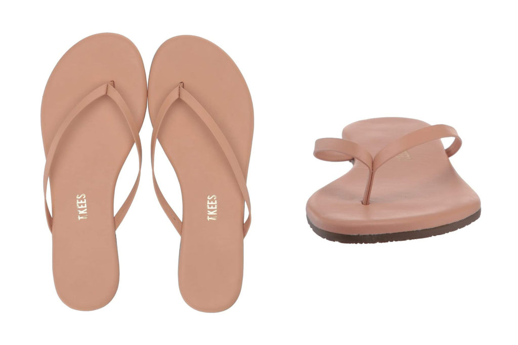 Two views of the Leather Sandals from TKEES