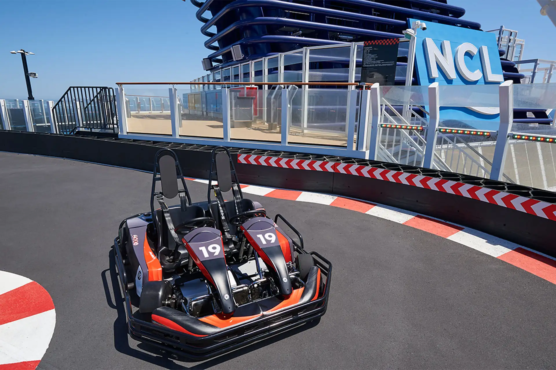Go Karts on Norwegian Cruise Line Joy; Courtesy of Norwegian Cruise Line