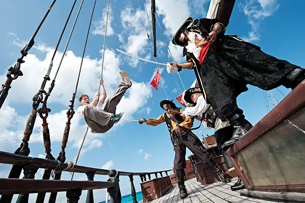 Visit pirate sites for kids to see pirates in action!