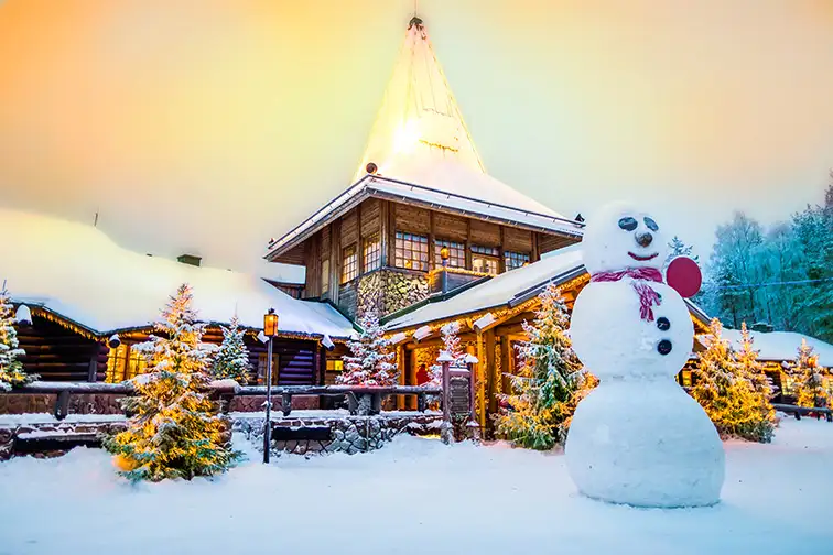 Rovaniemi, Finland Santa Clause village; Courtesy of Aleksei Verhovsk/Shutterstock