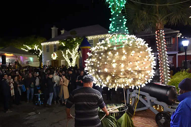 Onion Drop on New Year's Eve in Bermuda