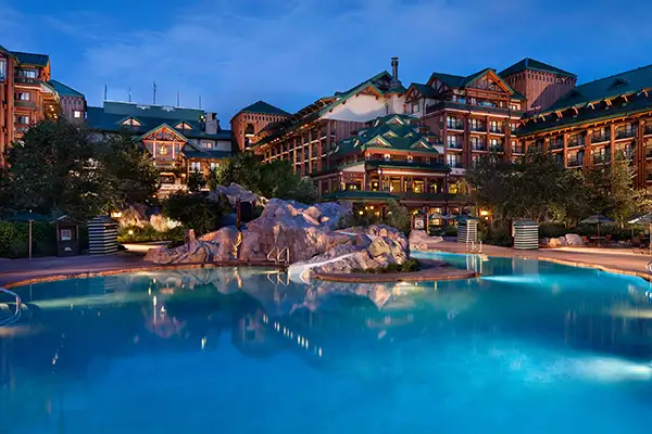 The pool at Disney's Wilderness Lodge