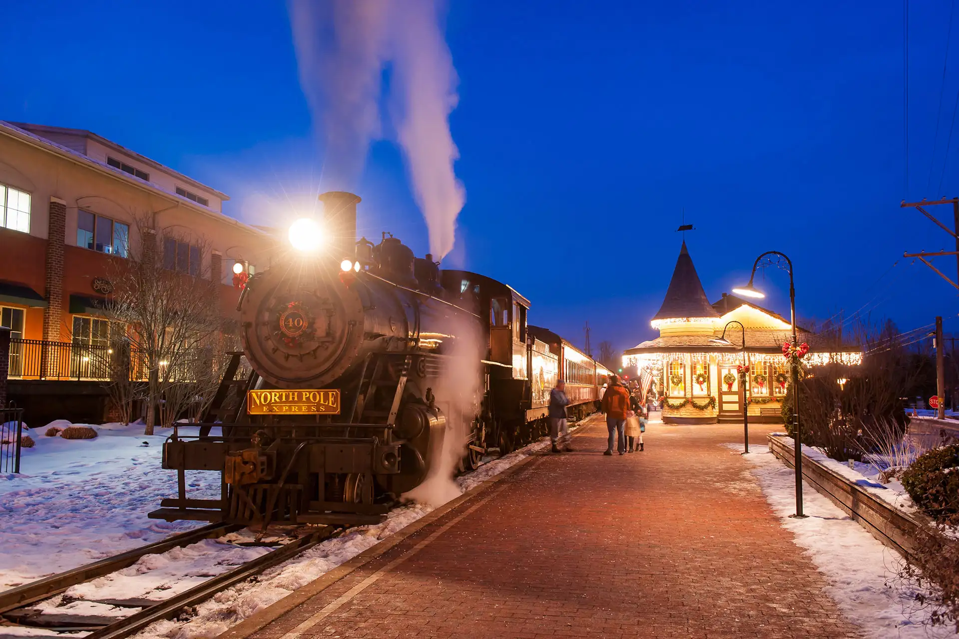 New Hope & Ivyland Railroad's North Pole Express; Courtesy of Visit Bucks County