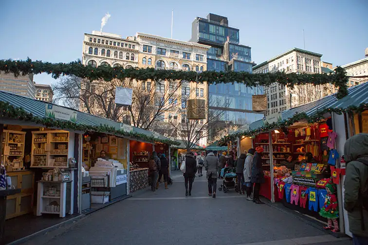 Union Square Holiday Market in New York City