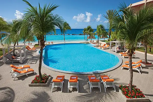 The pool at SunScape Curacao Resort, Spa & Casino.