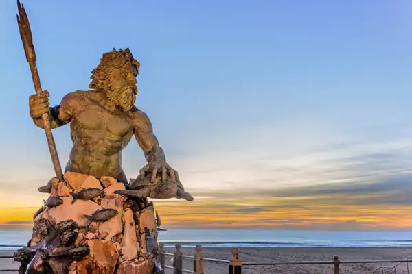 King Neptune statue at Virginia Beach.