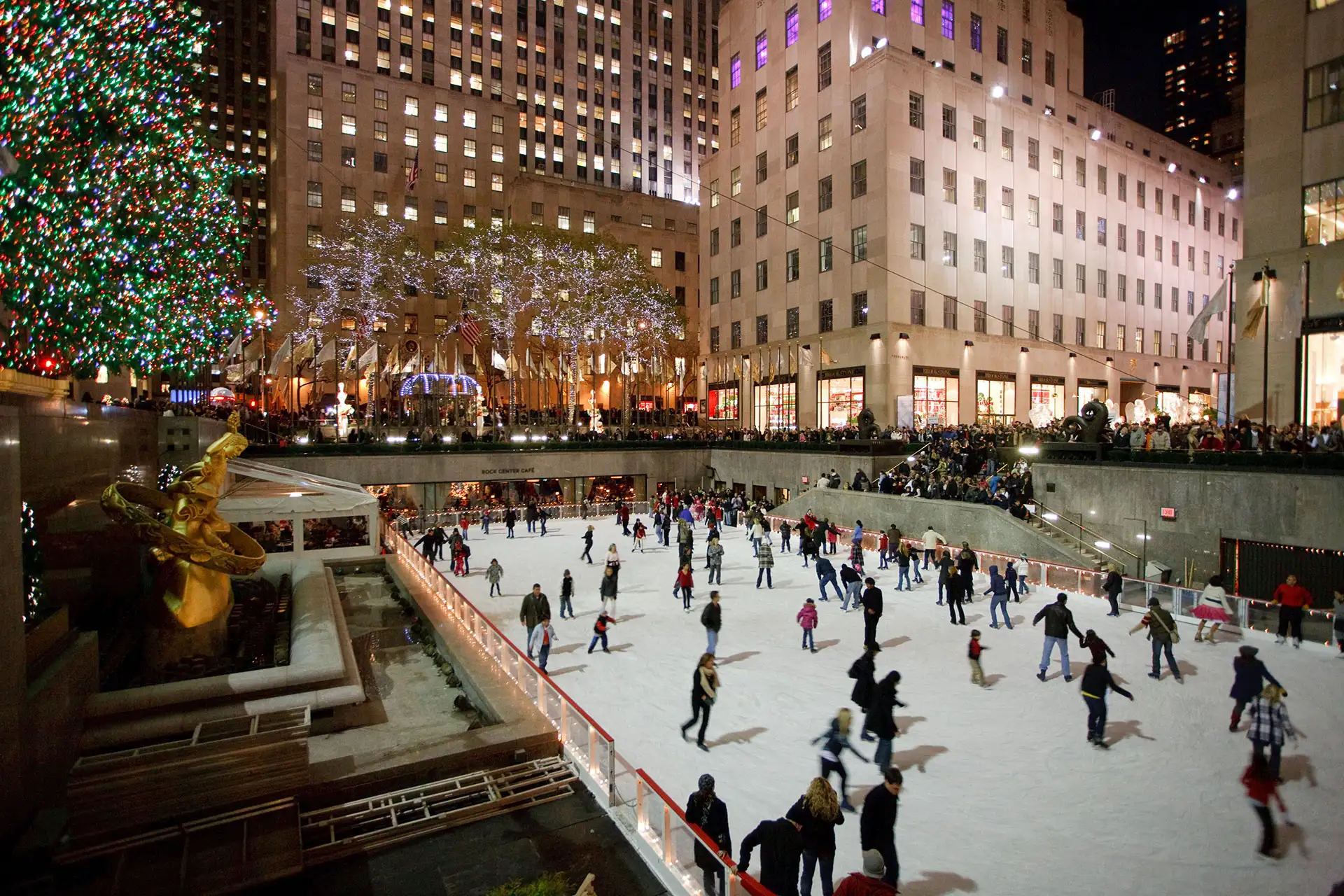 Ice Skating at Rockefeller Center in New York City