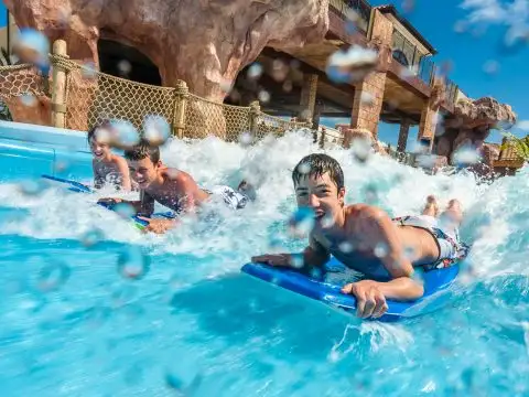Kids in Water Park at Beaches Turks and Caicos; Courtesy of Beaches Turks and Caicos