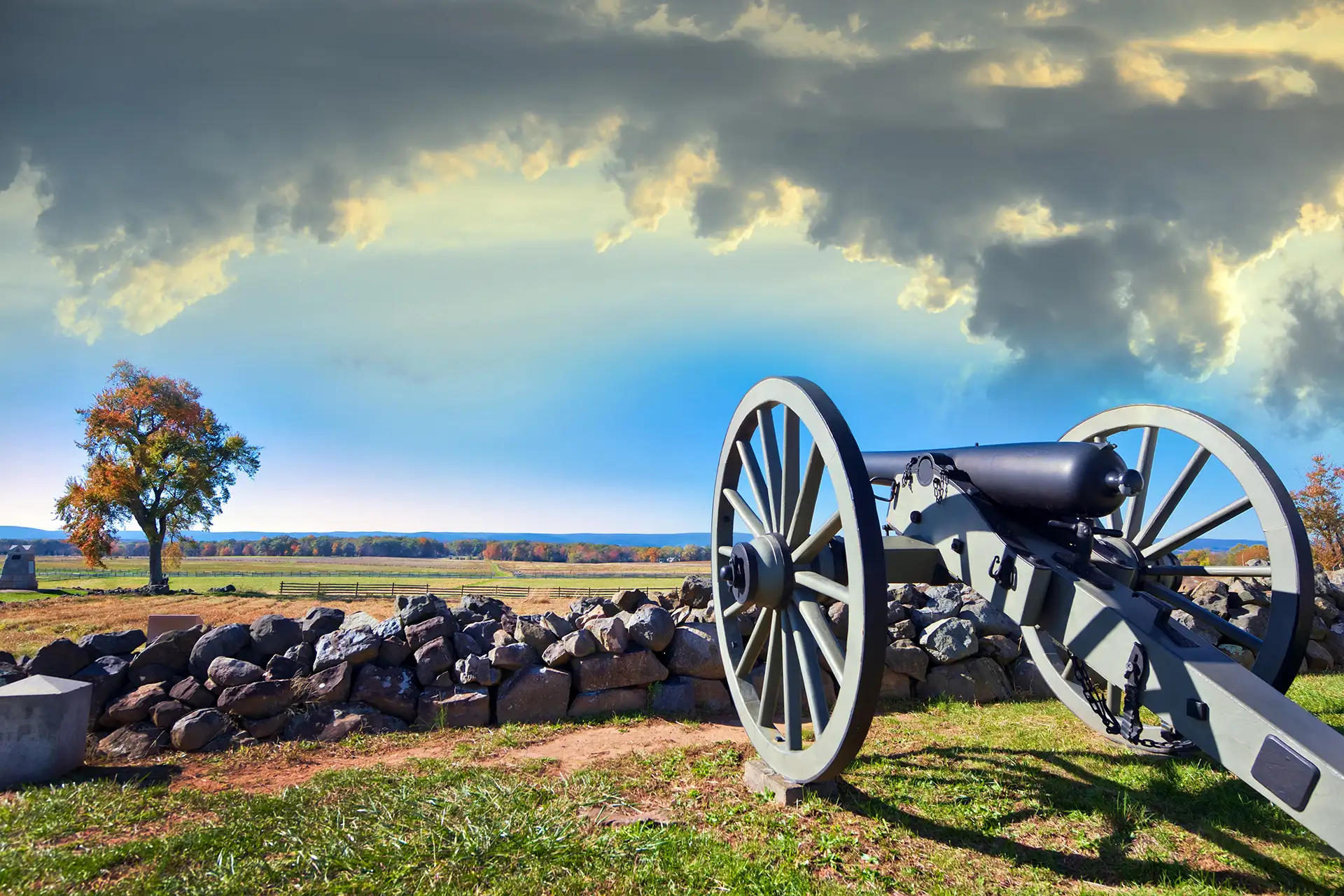 Civil War Canon on the Gettysburg Battlefield