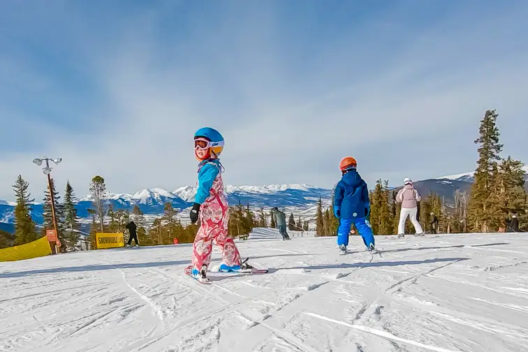 Keystone, Colorado toddler skiing; Courtesy Arina P Habich/Shutterstock