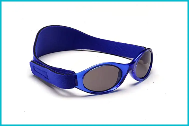 Blue Baby Banz Sunglasses With Strap; Courtesy of Amazon