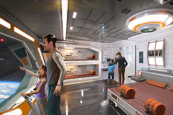 A rendering of the Star Wars-themed hotel set to hit Disney World in the coming years.