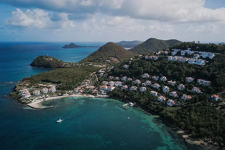 Aerial View of Windjammer Landing in St. Lucia