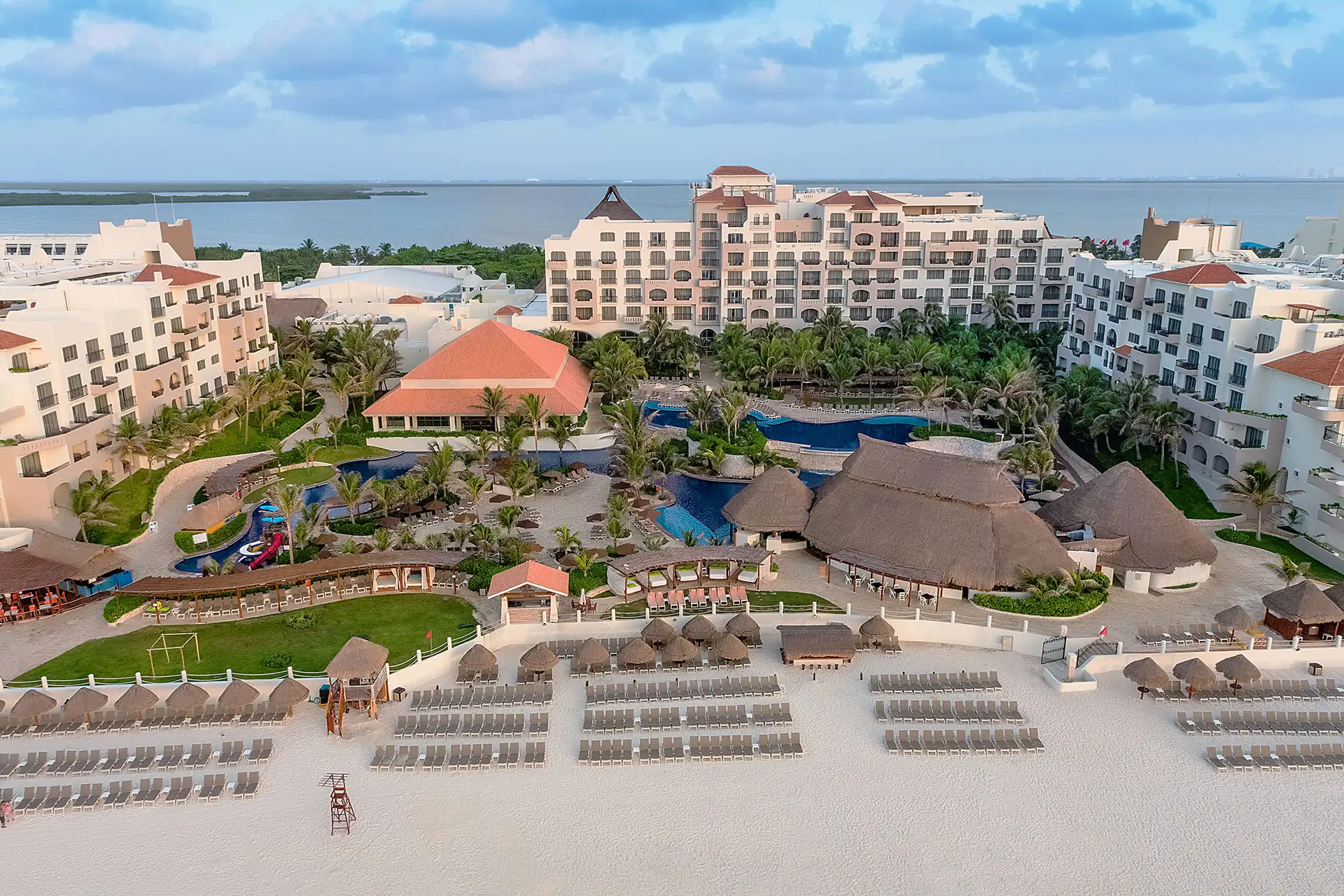 Aerial View of Grand Fiesta Americana Condesa Cancun - Cancun, MX - All Inclusive Resort