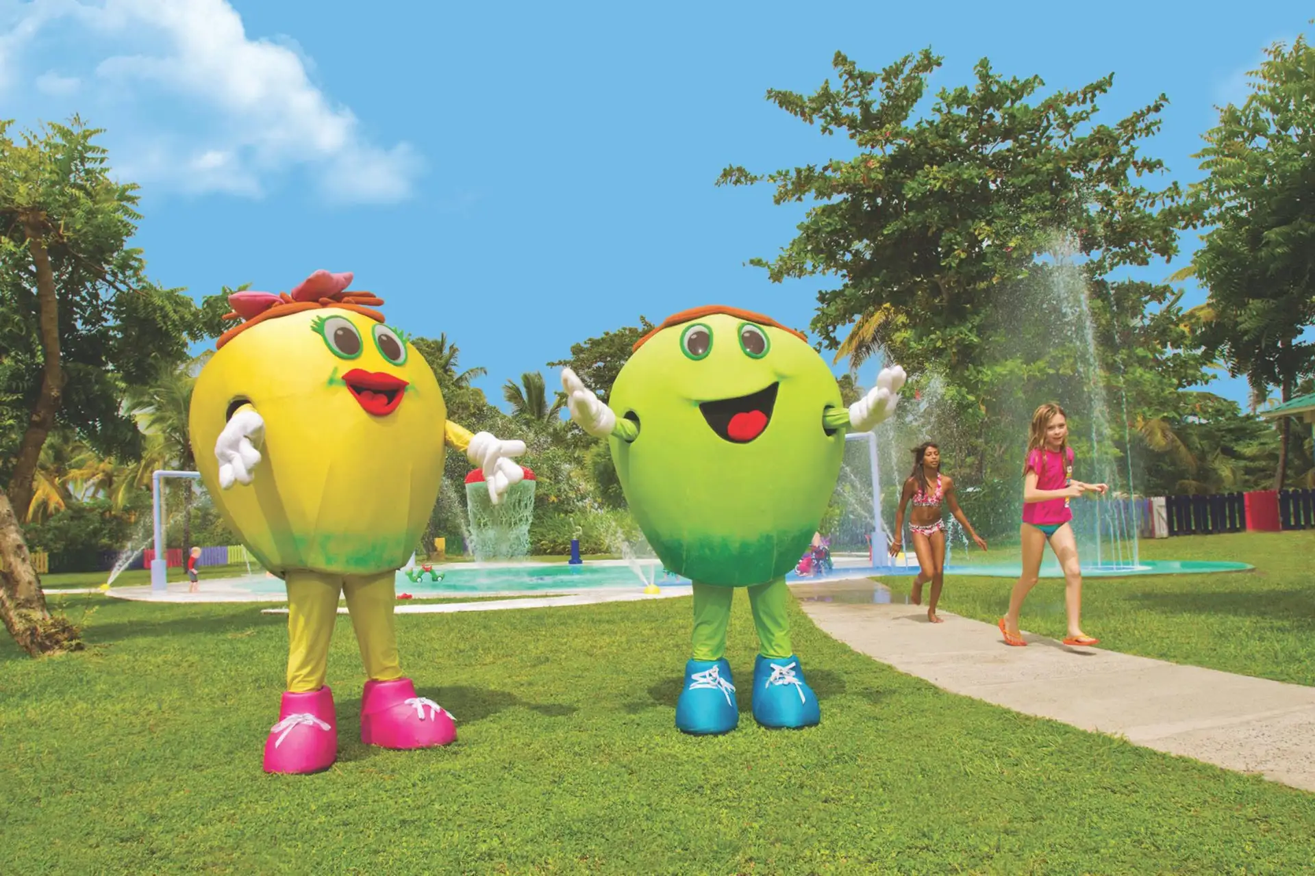 Resort Mascots Coco & Loco in the CocoLand Kidz Klub.