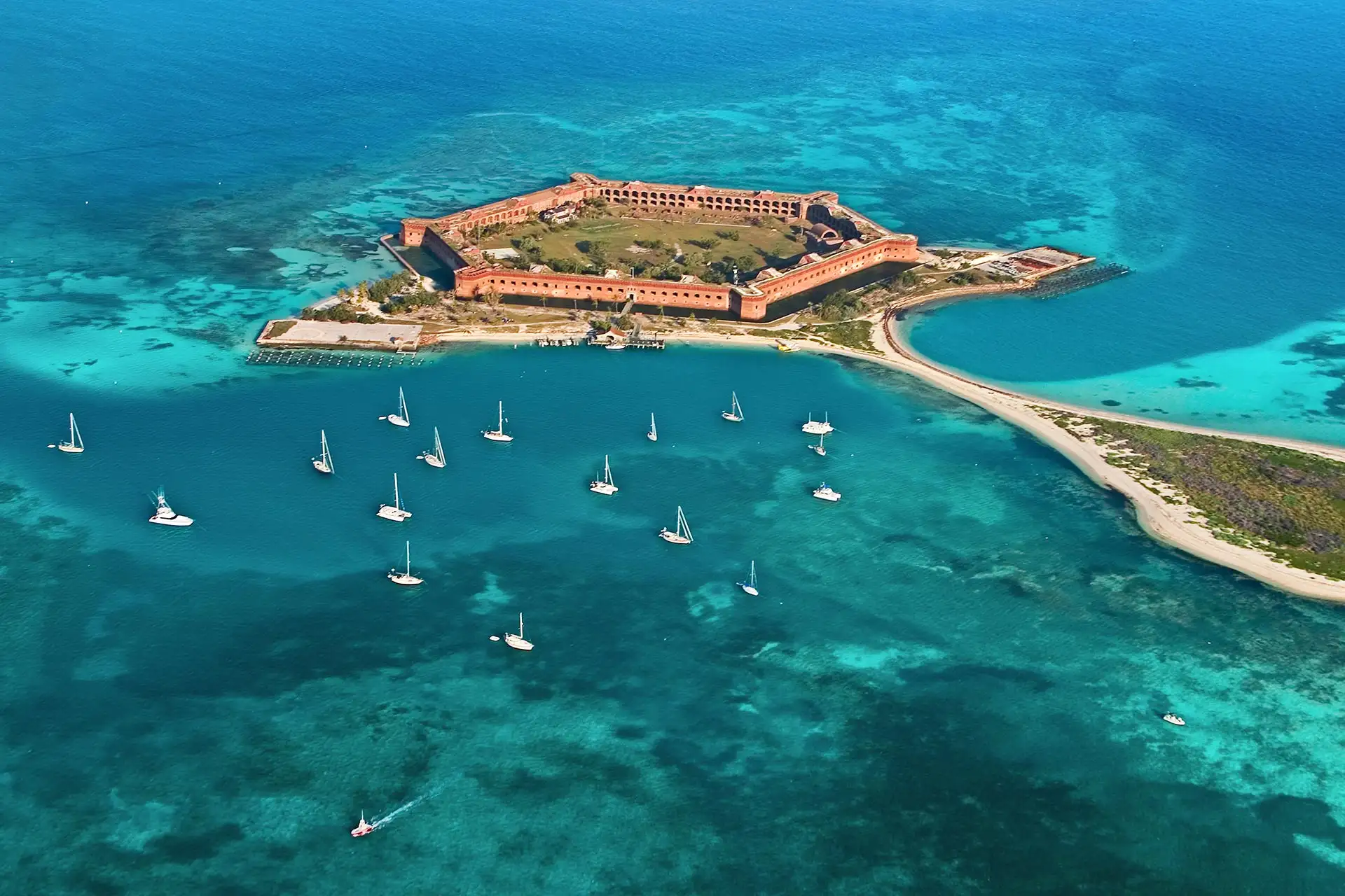 Fort Jefferson at Dry Tortugas National Park off the Florida Keys.