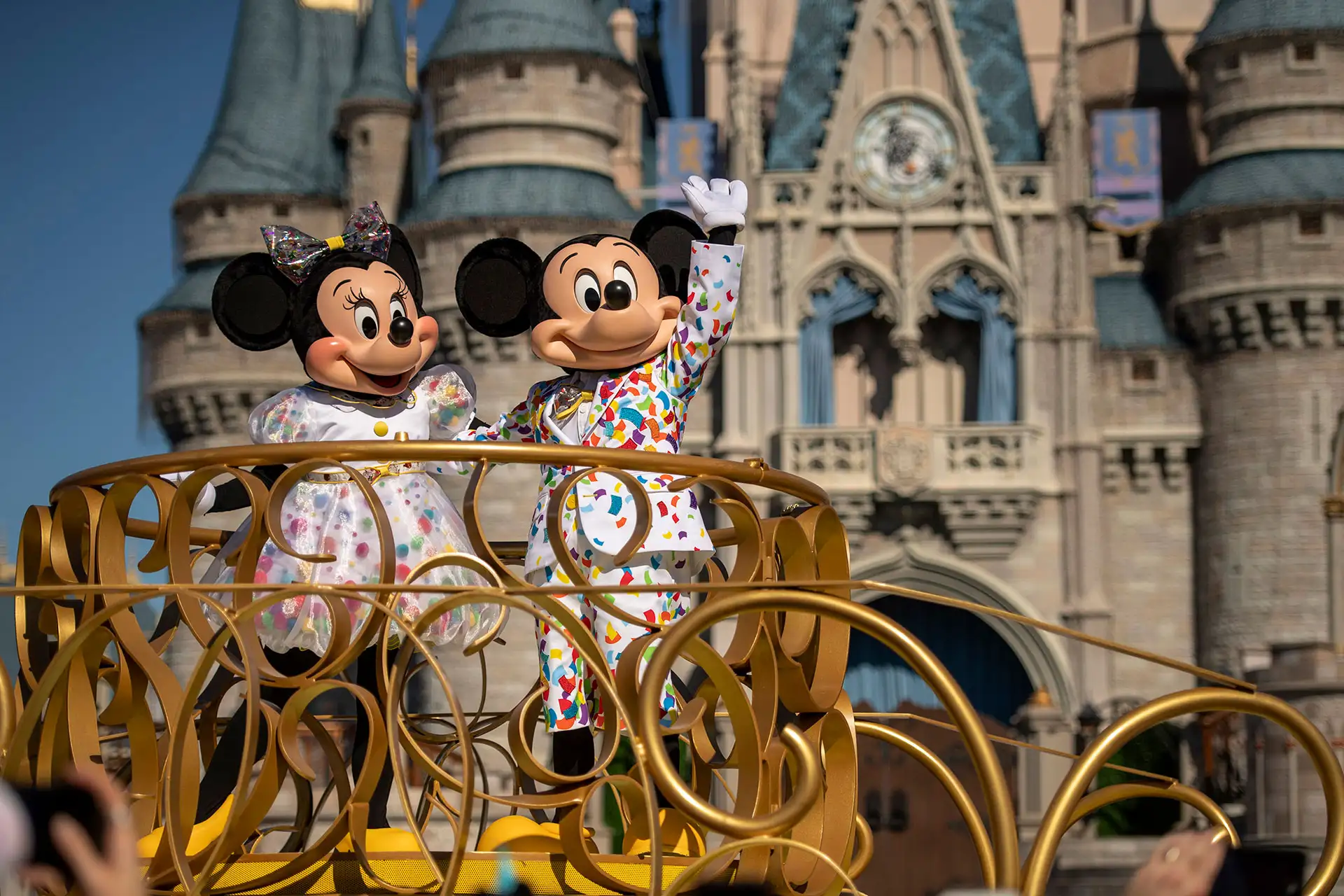 Mickey and Minnie at Disney's Magic Kingdom; Courtesy of Disney