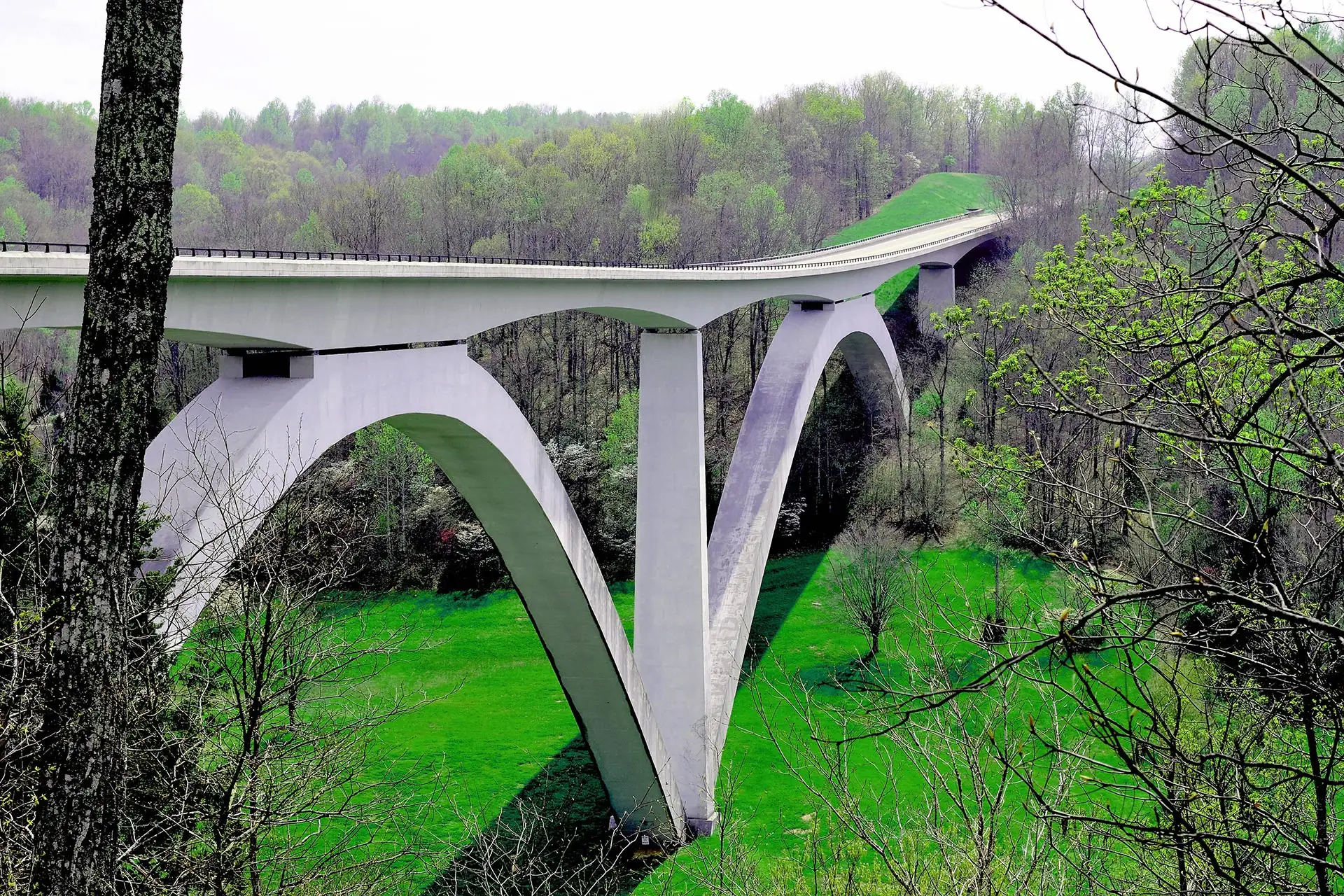 The Natchez Trace Parkway in Tennessee.