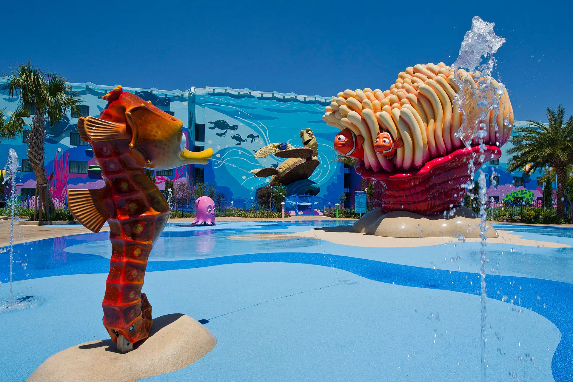 Big Blue Pool at Disney's Art of Animation Resort in Florida
