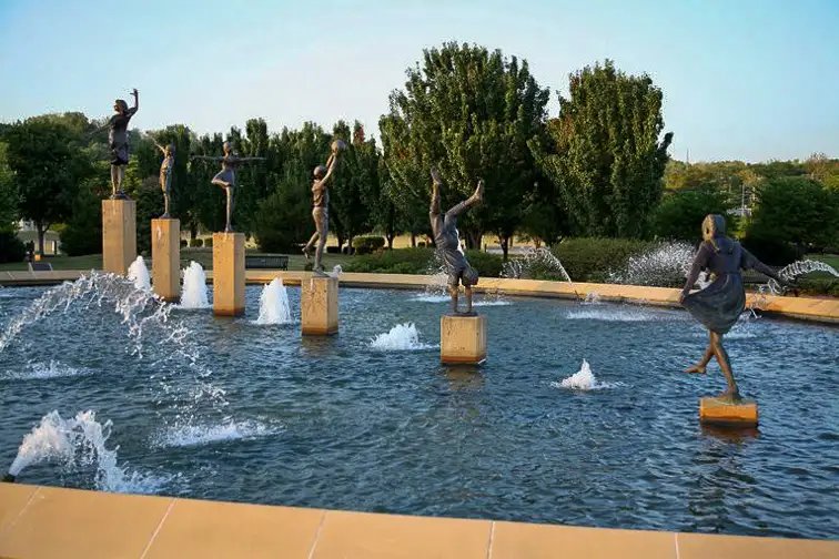 Kansas City, Missouri children's fountain; Courtesy of Visit Kansas City